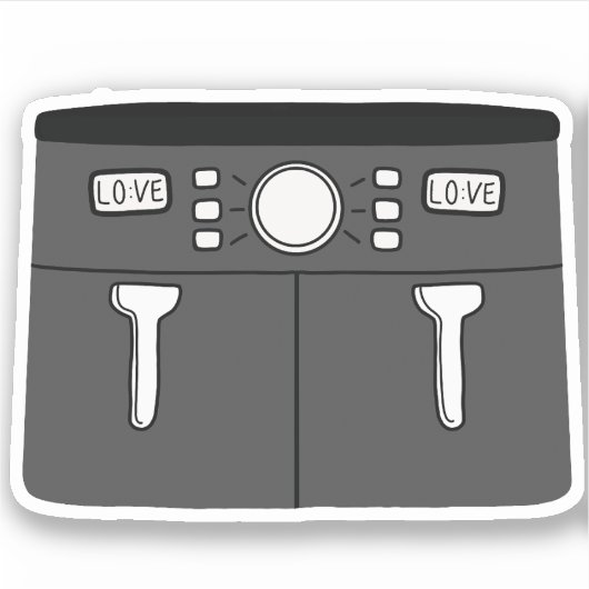Airfryer Sticker (Voorkant)