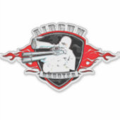 Airgun schutter Sticker (Voorkant)