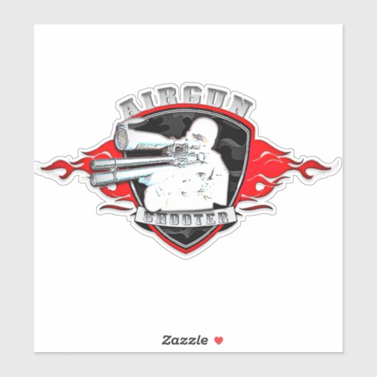 Airgun schutter Sticker (Vel)