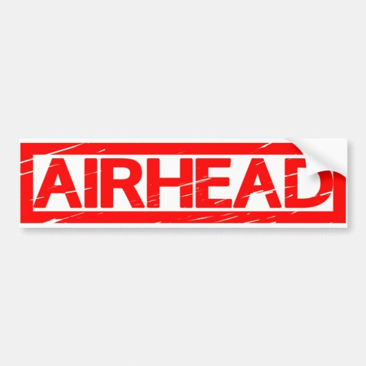 Airhead Stamp Bumpersticker (Voorkant)