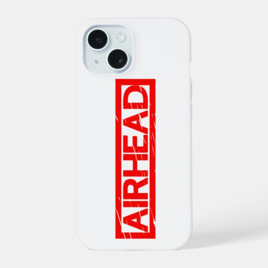 Airhead Stamp iPhone 15 Case (Achterkant)