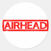 Airhead Stamp Ronde Sticker (Voorkant)