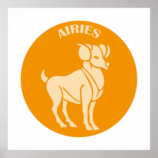 Airies, Zodiac Sign, Horoscope, Astrology Poster (Voorkant)