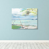 Airlie Beach Australia. 1998 Canvas Afdruk (Insitu (Houten vloer))