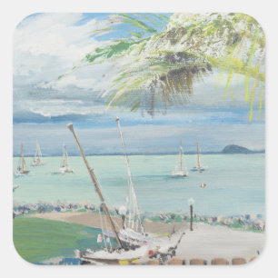 Airlie Beach Australia. 1998 Vierkante Sticker