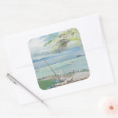 Airlie Beach Australia. 1998 Vierkante Sticker (Envelop)