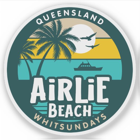 Airlie Beach, Queensland Australië Sticker (Voorkant)