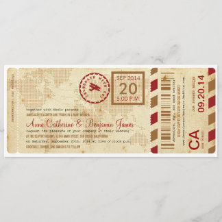 Airline Boarding Pass Ticket Weddenschap Kaart