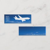 Airline Industry Business Card-sjabloon Mini Visitekaartje (Voorkant / Achterkant)