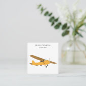 Airline Pilot Airplane QR-code Sociale media Vierkante Visitekaartje (Staand voorkant)