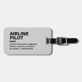 Airline Pilot Definition Travel Label Bagagelabel
