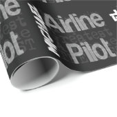 Airline Pilot Extraordinaire Cadeaupapier (Rol Hoek)