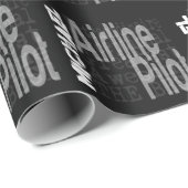 Airline Pilot Extraordinaire Cadeaupapier (Rol Hoek)