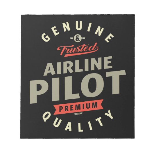Airline Pilot Notitieblok (Voorkant)