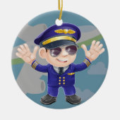 Airline Pilot - SRF Keramisch Ornament (Voorkant)