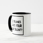 Airline Pilot Super Talent. Mok met twee toonkoffi (Voorkant links)