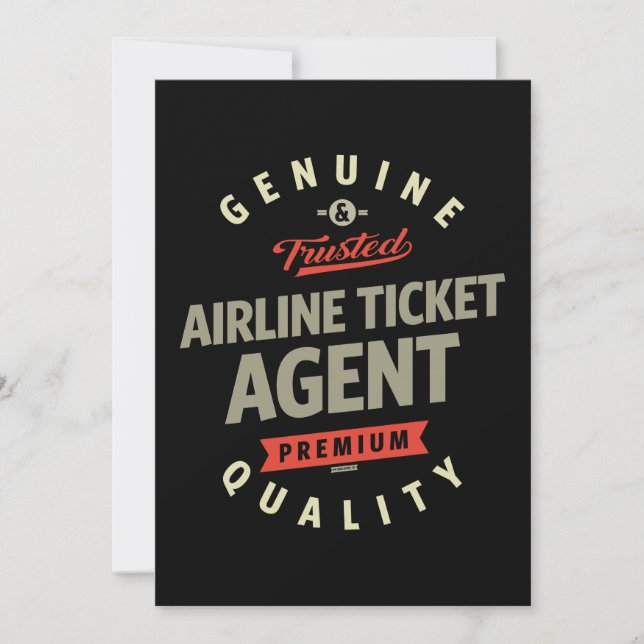 Airline Ticket Agent (Voorkant)