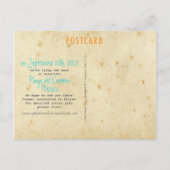  Airline Travel Illustration Sla de datum op Aankondigingskaart (Achterkant)