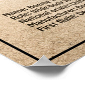 Airliner 787 - Vliegtuig Blauwdruk Tekenplannen SD Poster (Hoek)