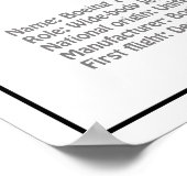 Airliner 787 - Vliegtuigblauwdruktekeningen BD Poster (Hoek)