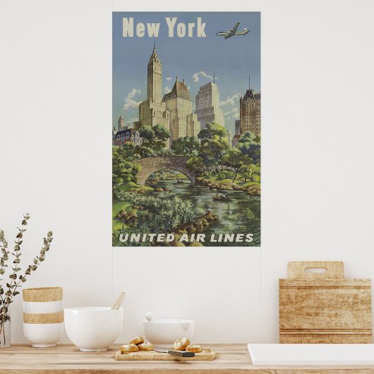  Airlines-advertentie Poster (Keuken)