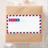 Airmail Address Mailing | LEVEREN AAN: Etiket (Insitu)