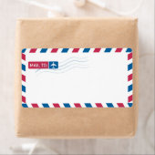 Airmail Address Mailing | POST AAN: Etiket (Insitu)