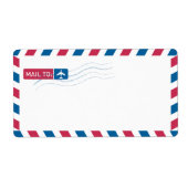 Airmail Address Mailing | POST AAN: Etiket (Voorkant)