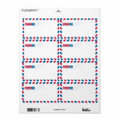 Airmail Address Mailing | POST AAN: Etiket (Full Sheet)