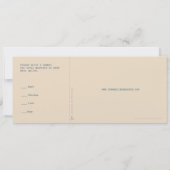 Airmail Boarding Pass Weduwen Uitnodiging (Achterkant)