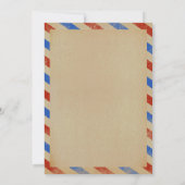  Airmail Bridal Shower-uitnodigingen Kaart (Achterkant)