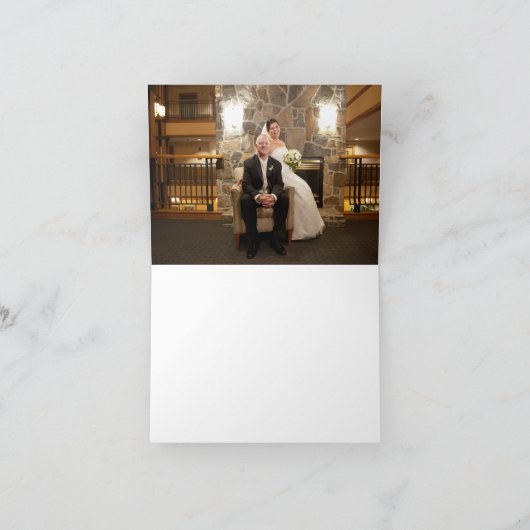  Airmail California Wedding Hartelijk dank Bedankkaart (Binnen)