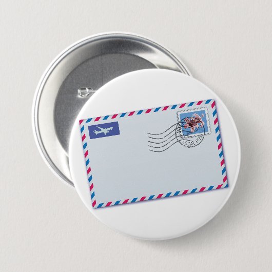 Airmail Envelope Button (Voorkant /achterkant)