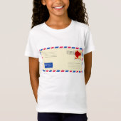 Airmail Envelope Girls T-Shirt (Voorkant)