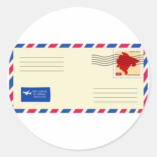 Airmail Envelope Stickers (Voorkant)