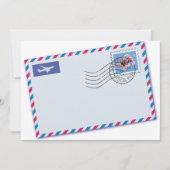 Airmail Envelope-uitnodigingen Kaart (Voorkant)