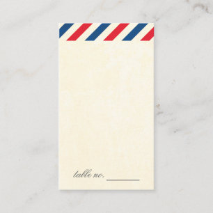 Airmail Escort Card-Label Plaatskaartje