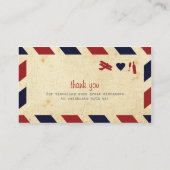 Airmail Escort Card Plaatskaartje (Achterkant)