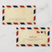 Airmail Escort Card Plaatskaartje (Voorkant / Achterkant)