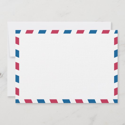 Airmail Heart Verenigd Koninkrijk en Australië Wed Kaart (Achterkant)