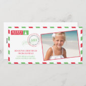 Airmail Holiday Greeting Kaart (Voorkant / Achterkant)