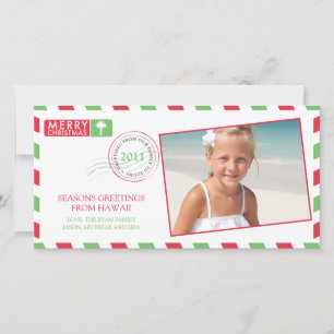 Airmail Holiday Greeting Kaart