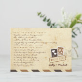  Airmail Love Letter Persoonlijk Opmerking Kaart (Staand voorkant)