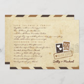  Airmail Love Letter Persoonlijk Opmerking Kaart (Voorkant / Achterkant)