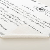 Airmail Love Letter voor moeder-in-wording Sherpa Deken (3/4)