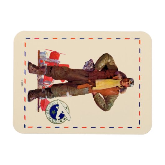 Airmail Pilot Magneet (Horizontaal)