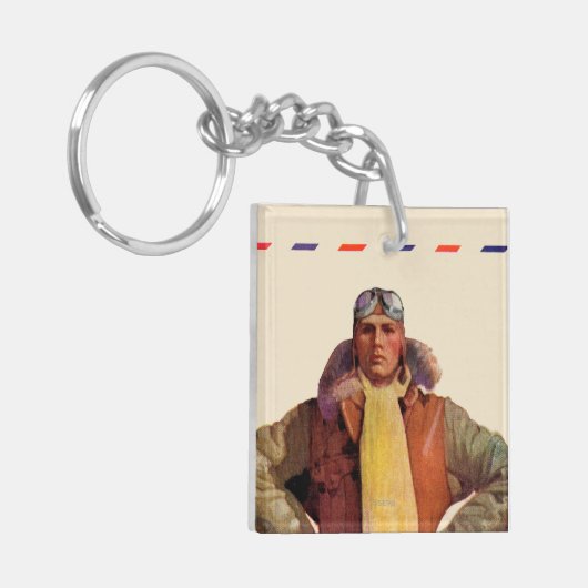 Airmail Pilot Sleutelhanger (Voorkant Links)