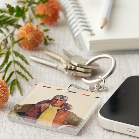 Airmail Pilot Sleutelhanger (Voorkant Rechts)