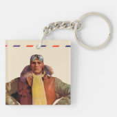 Airmail Pilot Sleutelhanger (Achterkant)
