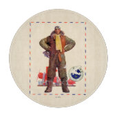 Airmail Pilot Snijplank (Voorkant)